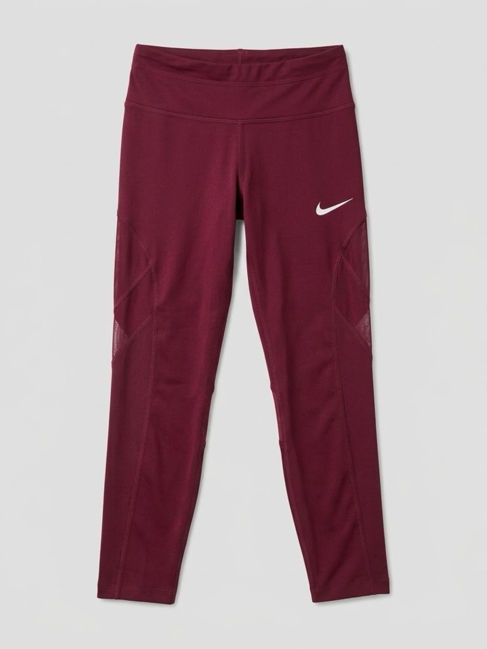 Nike Kids Burgundy Performance Leggings